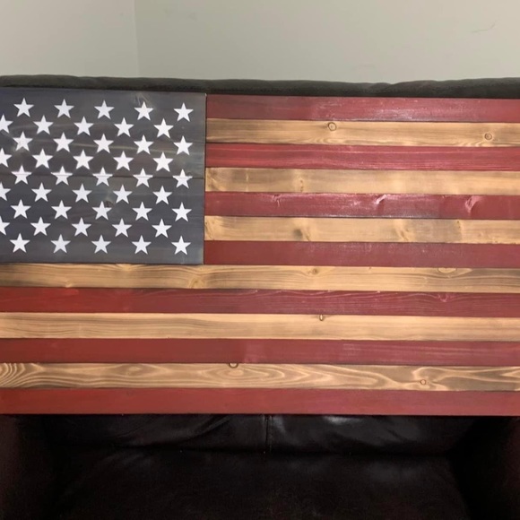 Rustic American Flag (Handcrafted) - Picture 4 of 6